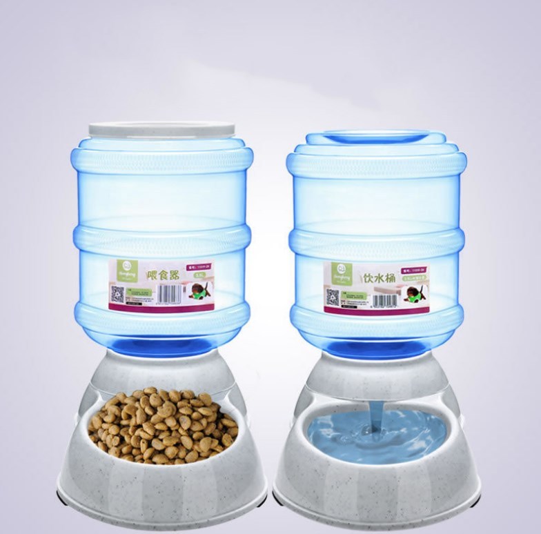 Cats Dogs Automatic Pet Feeder Drinking Water Fountains Large Capacity Plastic Pets Dog Food Bowl Water Dispenser EX-STOCK Canada 