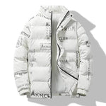 Men's Winter Fashion Printed Zip button Thick Rain Puffer Jacket - EX-STOCK Canada