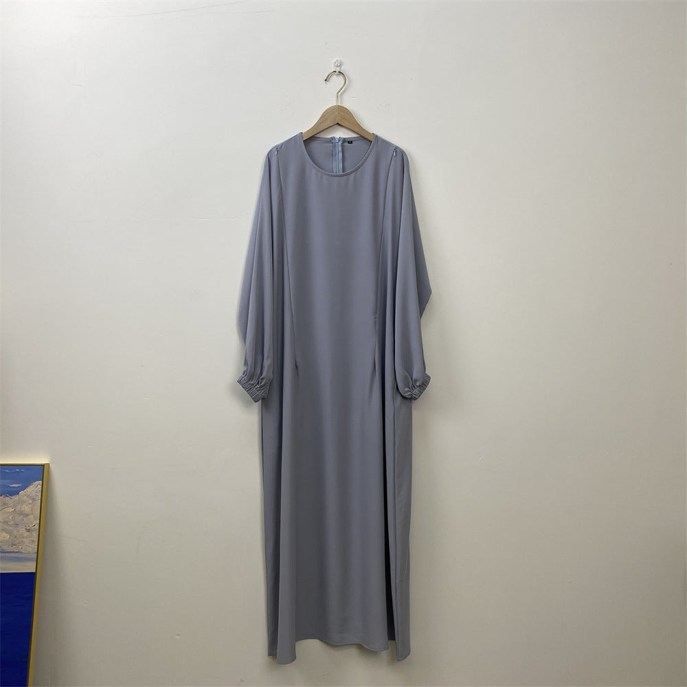 Fashion Nursing Clothes Muslim Long Sleeve Slim Fit Dress - EX-STOCK Canada