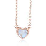Romantic Heart Necklace Copper Zircon Pendant Necklace for women - EX-STOCK Canada