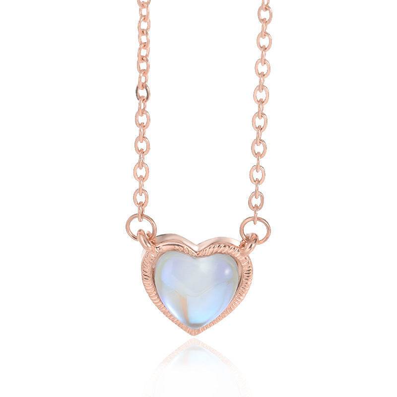 Romantic Heart Necklace Copper Zircon Pendant Necklace for women - EX-STOCK Canada