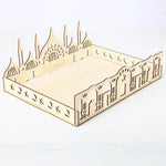 Wooden Ornament Eid Al Fitr Table Decoration coffee Tray - EX-STOCK Canada