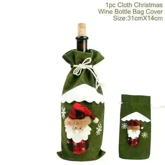 Christmas Decorations Christmas Wine Bottle Socks - EX-STOCK CANADA