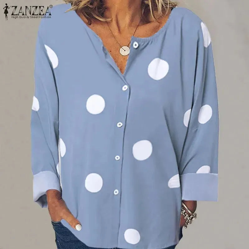 Women Print Blouse - EX-STOCK CANADA