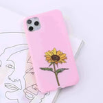 Floral Printed Liquid Silicone mobile phone case Unisex - EX-STOCK CANADA