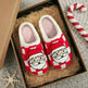 New Christmas Plaid Santa Claus Slippers Winter Indoor Non-slip Floor Bedroom Fuzzy House Shoes For Women Home Slipper - EX-STOCK CANADA