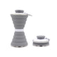 Bouteille d'eau en silicone de 500ML, pliable, étanche, portable, pour sportifs, voyage, randonnée, réutilisable, gadgets de cuisine 