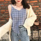 Casual sleeveless button down Chiffon  blouse top for women - EX-STOCK CANADA
