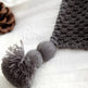 Nordic fringed knit ball blanket wool blanket office air conditioning lunch break blanket shawl blanket sofa leisure blanket blanket EX-STOCK Canada 