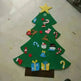 DIY Felt Christmas Tree New Year Toddler Kids Handmade Gift Toys Door Wall Hanging Ornaments Holiday Party Home Decor Set - EX-STOCK CANADA