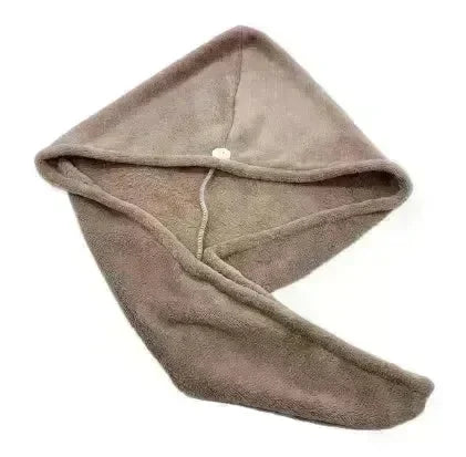 Women's Microfiber Hair Dryer Cap Absorbent Hair Towel. - EX-STOCK CANADA
