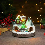 Christmas Rotating Resin Luminous Music Box Ornaments - EX-STOCK CANADA