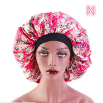 Beauty print Satin Silk Hair Bonnet for sleeping - EX-STOCK Canada