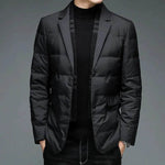 Winter Men's Suit Detachable Scarf Collar Casual Down Jacket - EX-STOCK Canada