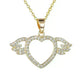 Women Fashion Angel love pendant Necklace Gold Silver - EX-STOCK CANADA