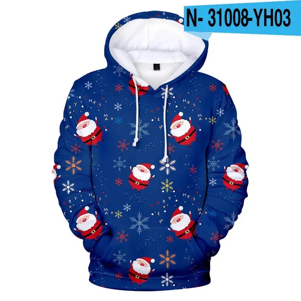 New Funny Christmas Printed Hoodie sweatshirt - EX-STOCK Canada