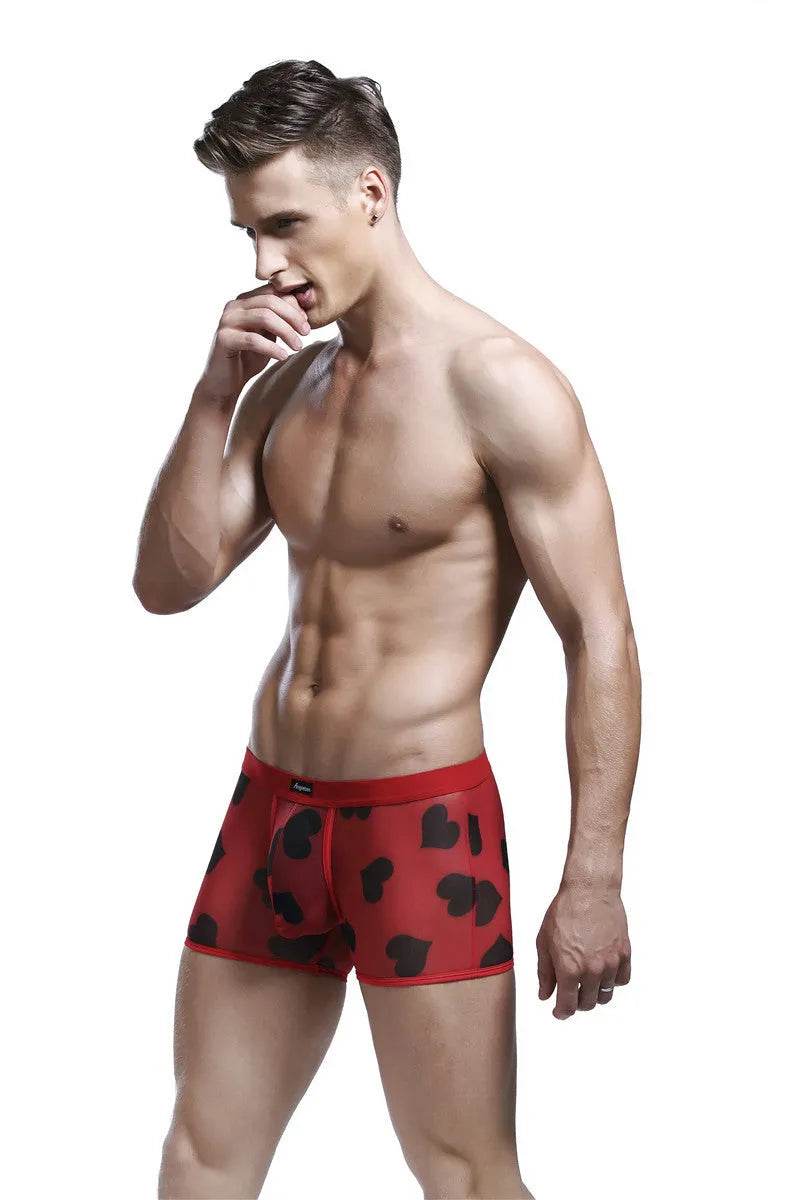 Spandex Mesh Printed Pouch boxer briefs underwear men - EX-STOCK Canada