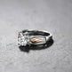 Fashion Electroplated Angel Wings Gold Crystal Women Ring - EX-STOCK CANADA