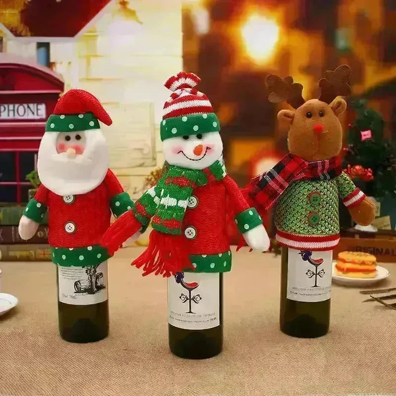 Christmas Decorations Christmas Wine Bottle Socks - EX-STOCK CANADA