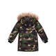 Children's Down And Wadded Jacket Camouflage Fur Collar Detachable Thickened Warm - EX-STOCK Canada