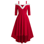 Women's Deep V Strapless Swing Dress EX-STOCK Canada 