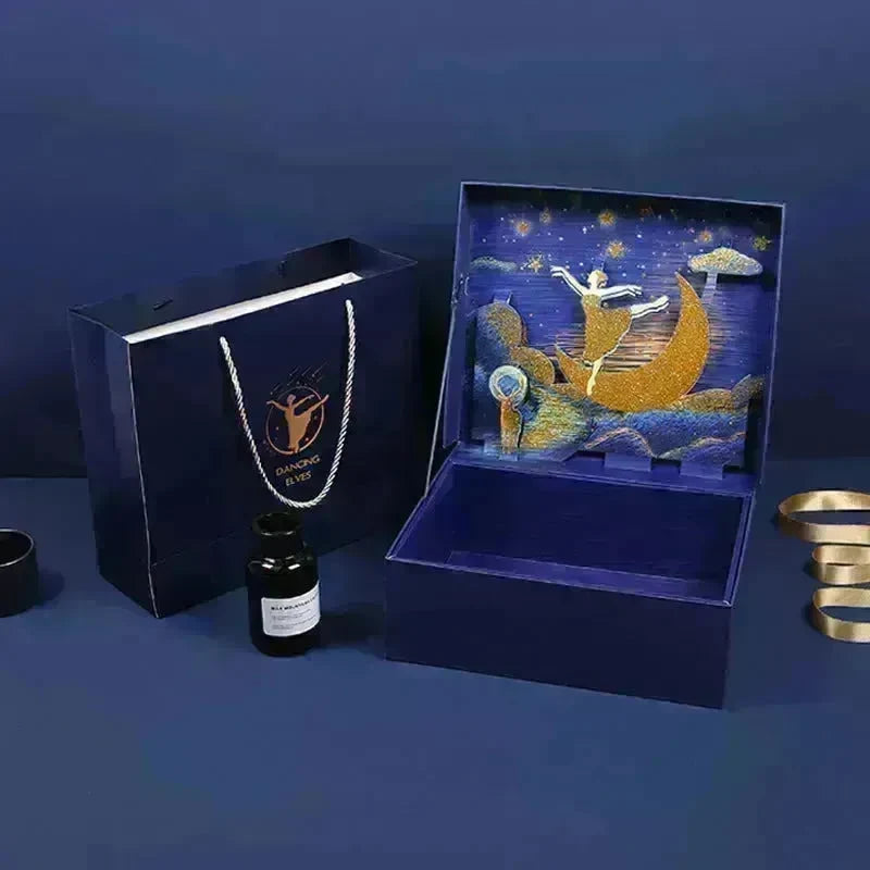 Hand Gift Packaging Box Birthday Gift Bag Box Customization - EX-STOCK CANADA