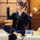2pcs Couple Gold Velvet Long Sleeve Pajamas set - EX-STOCK Canada