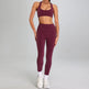 High-intensity Sports Suit Outdoor Running Nude Feel Workout Clothes Slimming High Waist - EX-STOCK CANADA