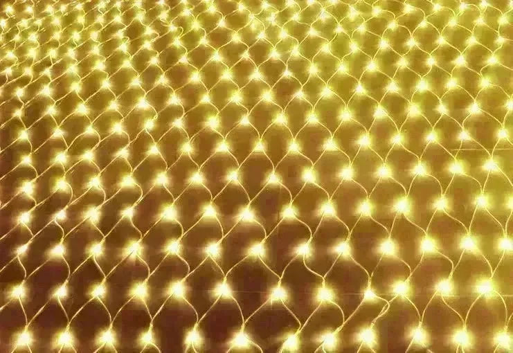 Christmas led lights string lights outdoor waterproof fishnet lights full of stars paved holiday lights wedding ins decorative lights - EX-STOCK CANADA