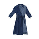 Casual Fashion Slim denim Wrap dress - EX-STOCK CANADA
