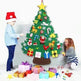 DIY Felt Christmas Tree New Year Toddler Kids Handmade Gift Toys Door Wall Hanging Ornaments Holiday Party Home Decor Set - EX-STOCK CANADA