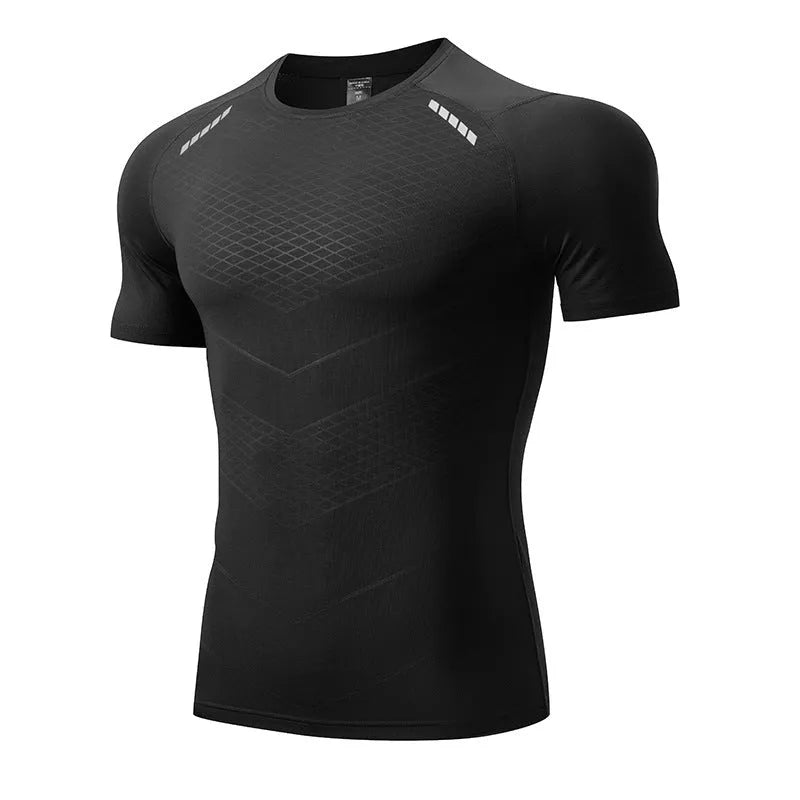 Muscle fit Gym T-shirt exercise shirts mens athletic shirt - EX-STOCK CANADA