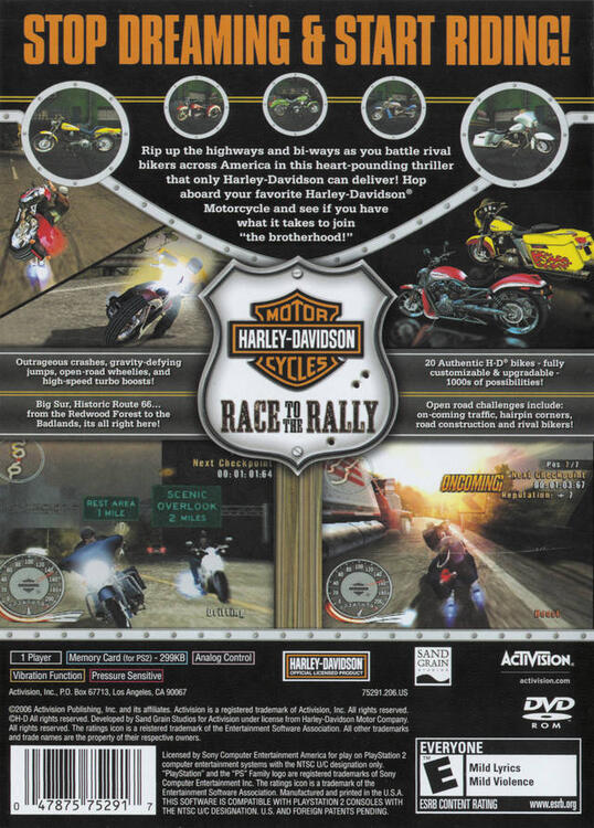 Harley-Davidson Motorcycles: Race to the Rally 