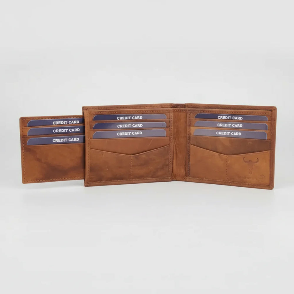 Portafoglio da uomo bifold con RFID e portacarte rimovibileEX-STOCK Canada 