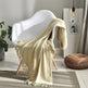 Fringed Knitted Small Blanket Napping Blanket Sofa Blanket EX-STOCK Canada 