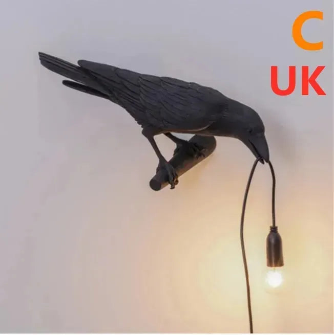 Creative Auspicious Bird Resin Wall Lamp Decoration - EX-STOCK CANADA