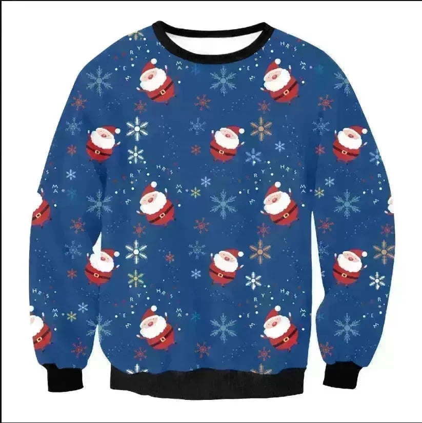 UGLY CHRISTMAS SWEATER Vacation Santa Elf Funny Womens Men Sweaters Tops Autumn Winter Clothing - EX-STOCK CANADA