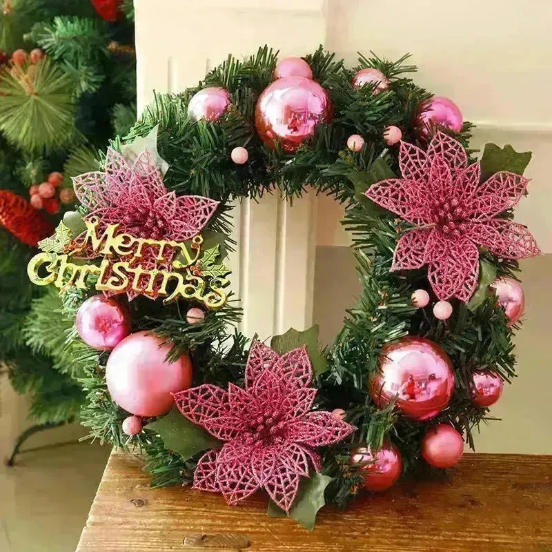 Christmas Decorations Christmas Wreath Home Decor For Home Garden Decorations Mall Door Decoration - EX-STOCK CANADA