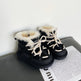 Boys' Fleece-Lined Toddler Ankle Boots Black