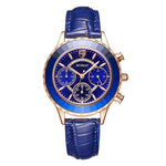 Leather Waterproof quartz watch - EX-STOCK Canada