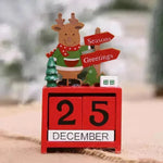 Christmas wooden calendar decorations - EX-STOCK CANADA