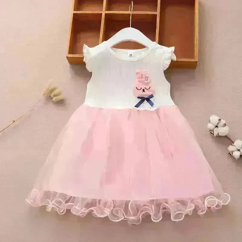 Newborn baby Girls' Summer Vest Dress Infant dresses. - EX-STOCK CANADA