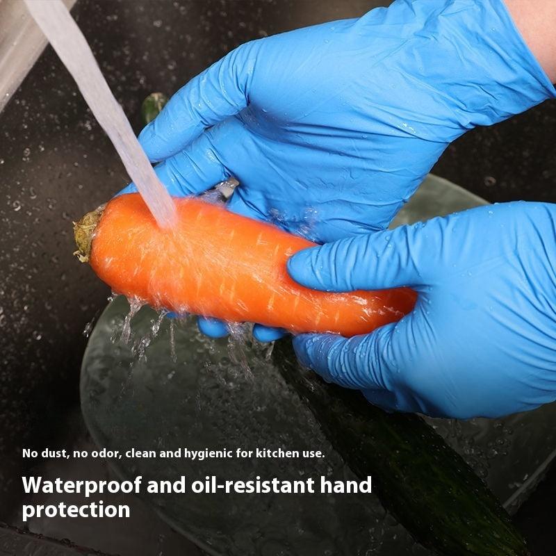 Disposable Nitrile Gloves Thickened Food Grade Waterproof 