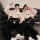 Fashion Casual Embossed Velvet Couple Pajamas - EX-STOCK CANADA