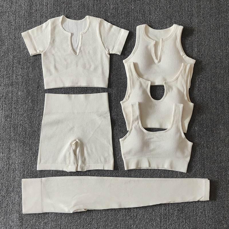 6pcs Yoga Workout Outfit set for women Gym clothes - EX-STOCK Canada