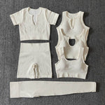 6pcs Yoga Workout Outfit set for women Gym clothes - EX-STOCK Canada
