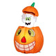 2.8 FT Halloween Inflatables Animated Pumpkin Ghost, Outdoor Decorations Blow Up Yard Decor With Built-in LEDs For Indoor Party Garden Lawn Decor - EX-STOCK Canada
