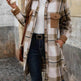 plaid jacket womens outfit Winter cashmere Jacket Outwear for women - EX-STOCK Canada