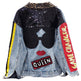Single Breasted Embroidered Leopard Collar Denim Jacket Women - EX-STOCK Canada