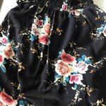 Elegant Ladies Summer Boho Vacation Resort Slit Maxi dress off shoulder Long floral Beach summer slit dress - EX-STOCK Canada